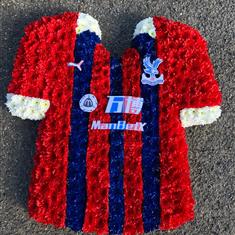 Crystal Palace Football Shirt Funeral Tribute 
