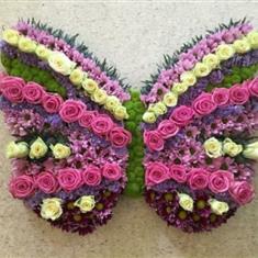 Bespoke Butterfly Funeral Tribute